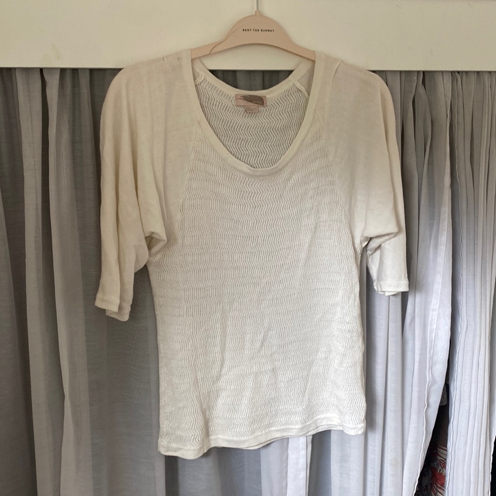 Forever 21 Cream Dolman sleeve Sweater Top